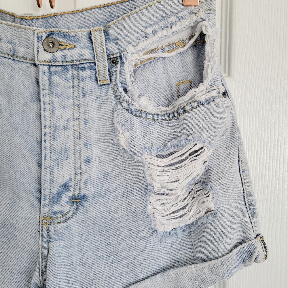Carmar Cutout Pocket Distressed Denim Shorts - Picture 2 of 7